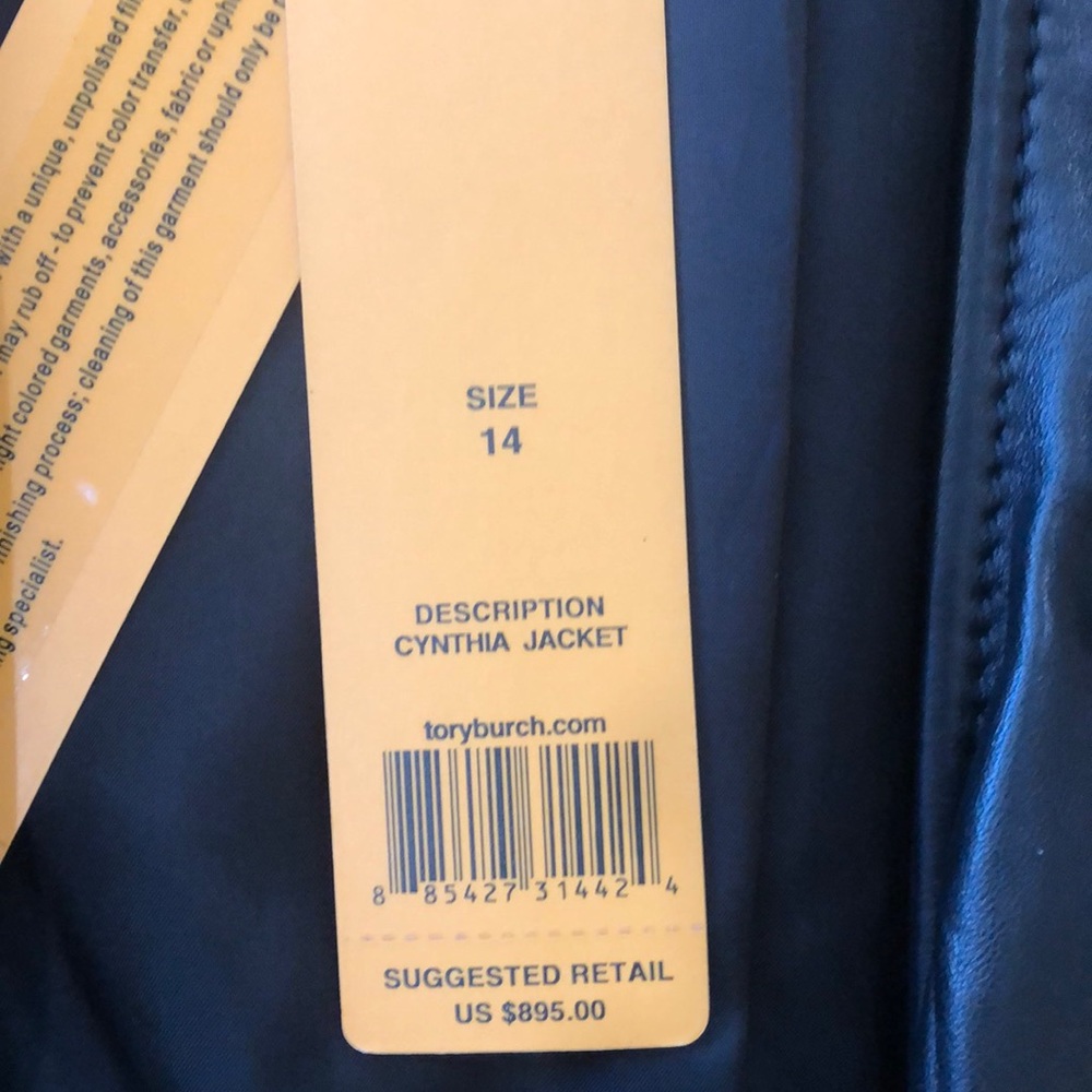 NWT Tory Burch leather jacket - Picture 2 of 5